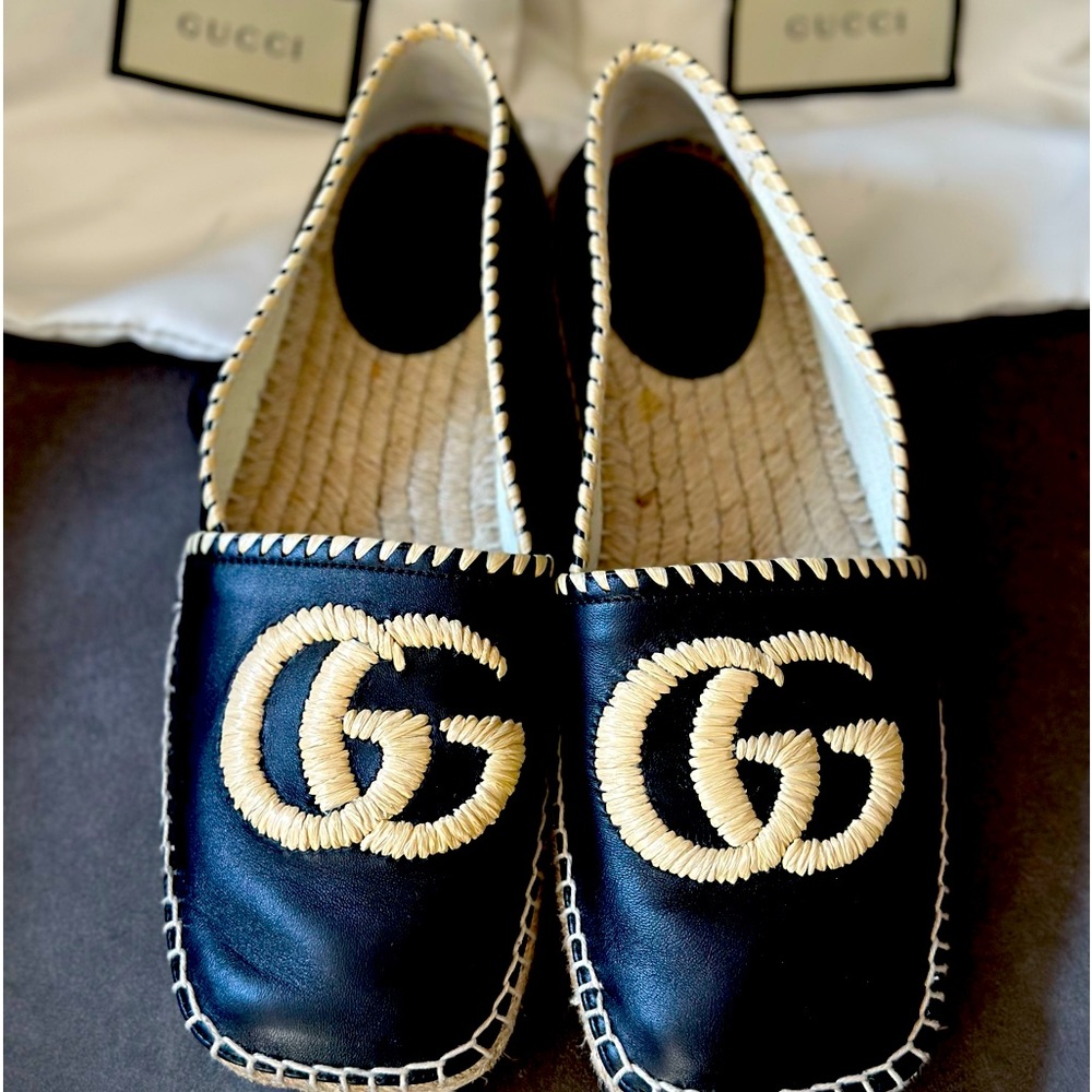 Gucci leather espadrilles